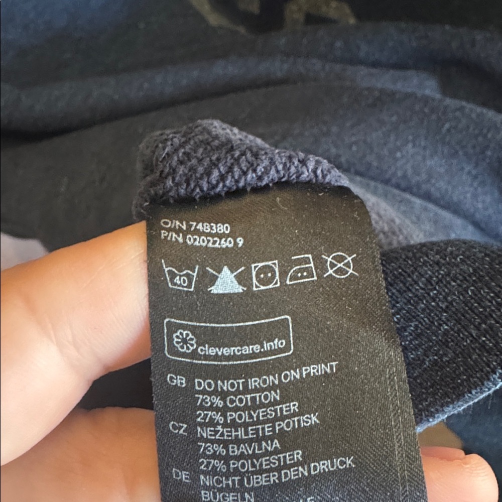 H&M Navy Crewneck Sweatshirt with 'ALASKA 58' Print - Women’s Size Small Casual - Picture 5 of 6